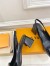 Louis Vuitton Shake Slingback Pumps 55mm In Black Patent Calfskin