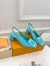 Louis Vuitton Shake Slingback Pumps 55mm In Green Patent Calfskin