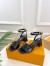 Louis Vuitton Shake Sandals 55mm In Black Patent Calfskin
