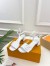Louis Vuitton Shake Sandals 55mm In White Patent Calfskin