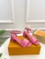 Louis Vuitton Shake Sandals 55mm In Pink Patent Calfskin