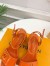 Louis Vuitton Shake Sandals 55mm In Orange Patent Calfskin