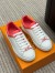Louis Vuitton Frontrow Sneakers with Pink Monogram Canvas Trim