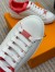 Louis Vuitton Frontrow Sneakers with Pink Monogram Canvas Trim