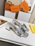 Louis Vuitton Shake Mules 55mm In Silver Metallic Lambskin