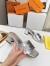 Louis Vuitton Shake Mules 55mm In Silver Metallic Lambskin