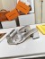 Louis Vuitton Shake Mules 55mm In Silver Metallic Lambskin