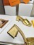 Louis Vuitton Shake Mules 55mm In Gold Metallic Lambskin
