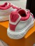 Louis Vuitton Time Out Sneakers with Pink Monogram Trim
