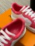 Louis Vuitton Time Out Sneakers with Pink Monogram Trim