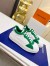 Louis Vuitton Time Out Sneakers with Green Monogram Trim