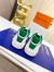 Louis Vuitton Time Out Sneakers with Green Monogram Trim