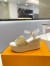 Louis Vuitton Starboard Wedge Sandals In Raffia 