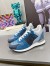 Louis Vuitton Women's Run Away Sneakers In Blue Monogram Denim