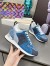 Louis Vuitton Women's Run Away Sneakers In Blue Monogram Denim