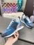 Louis Vuitton Women's Run Away Sneakers In Blue Monogram Denim