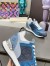 Louis Vuitton Women's Run Away Sneakers In Blue Monogram Denim