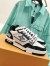 Louis Vuitton Men's LV Trainer Sneakers in Black Denim with Mesh