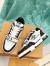 Louis Vuitton Men's LV Trainer Sneakers in Black Denim with Mesh