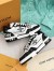 Louis Vuitton Men's LV Trainer Sneakers in Black Denim with Mesh