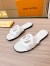 Louis Vuitton LV Isola Flat Slides In White Calfskin