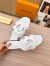 Louis Vuitton LV Isola Flat Slides In White Calfskin
