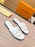 Louis Vuitton LV Isola Flat Slides In White Calfskin