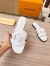 Louis Vuitton LV Isola Flat Slides In White Calfskin