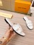 Louis Vuitton LV Isola Flat Slides In White Calfskin