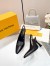 Louis Vuitton Sparkle Slingback Pumps 95mm in Black Leather