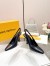 Louis Vuitton Sparkle Slingback Pumps 95mm in Black Leather