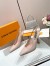 Louis Vuitton Sparkle Slingback Pumps 95mm in Nude Leather