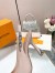 Louis Vuitton Sparkle Slingback Pumps 95mm in Nude Leather