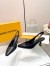 Louis Vuitton Sparkle Slingback Pumps 65mm in Black Leather