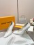 Louis Vuitton Sparkle Pumps 95mm in White Leather
