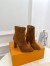 Louis Vuitton Silhouette Ankle Boots in Brown Suede Leather