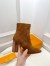 Louis Vuitton Silhouette Ankle Boots in Brown Suede Leather