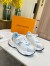 Louis Vuitton Women's Run 55 Sneakers In Blue Materials