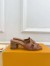 Louis Vuitton LV Isola Slides 45mm in Brown Calfskin