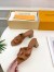 Louis Vuitton LV Isola Slides 45mm in Brown Calfskin