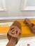 Louis Vuitton LV Isola Slides 45mm in Brown Calfskin