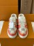 Louis Vuitton Men's LV Trainer Sneakers in Orange Damier Canvas