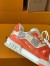 Louis Vuitton Men's LV Trainer Sneakers in Orange Damier Canvas