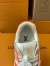 Louis Vuitton Men's LV Trainer Sneakers in Orange Damier Canvas