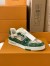 Louis Vuitton Men's LV Trainer Sneakers in Green Damier Canvas