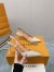 Louis Vuitton Blossom Slingback Pumps 75mm in Cream Patent Leather