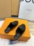 Louis Vuitton LV Capri Open Back Loafers in Black Leather