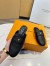 Louis Vuitton LV Capri Open Back Loafers in Black Leather