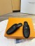 Louis Vuitton LV Capri Open Back Loafers in Black Leather