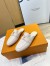 Louis Vuitton LV Capri Open Back Loafers in White Leather